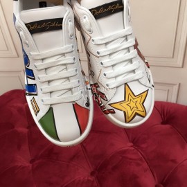 Dolce Gabbana New Silk Leather Lace Up Shoes For Women