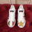 Dolce Gabbana Graffiti Silk Leather Casual Shoes For Women 
