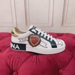 Dolce Gabbana New Silk Leather Casual Sneakers For Women 