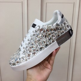 Dolce Gabbana New Silk Leather Casual Shoes For Women 