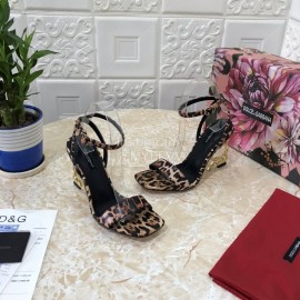 Dolce Gabbana Cowhide Diamond High Heeled Sandals For Women