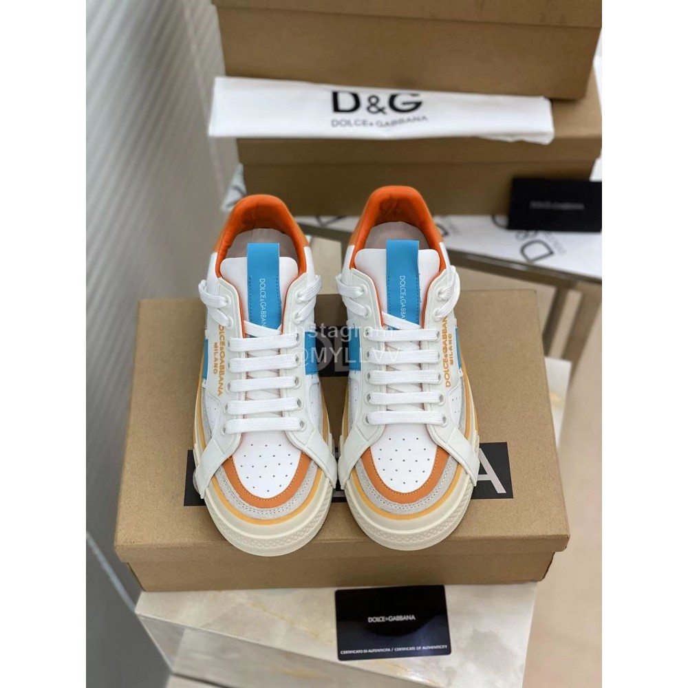 Dolce Gabbana New Casual Sneakers For Women Orange
