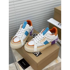 Dolce Gabbana New Casual Sneakers For Women Orange