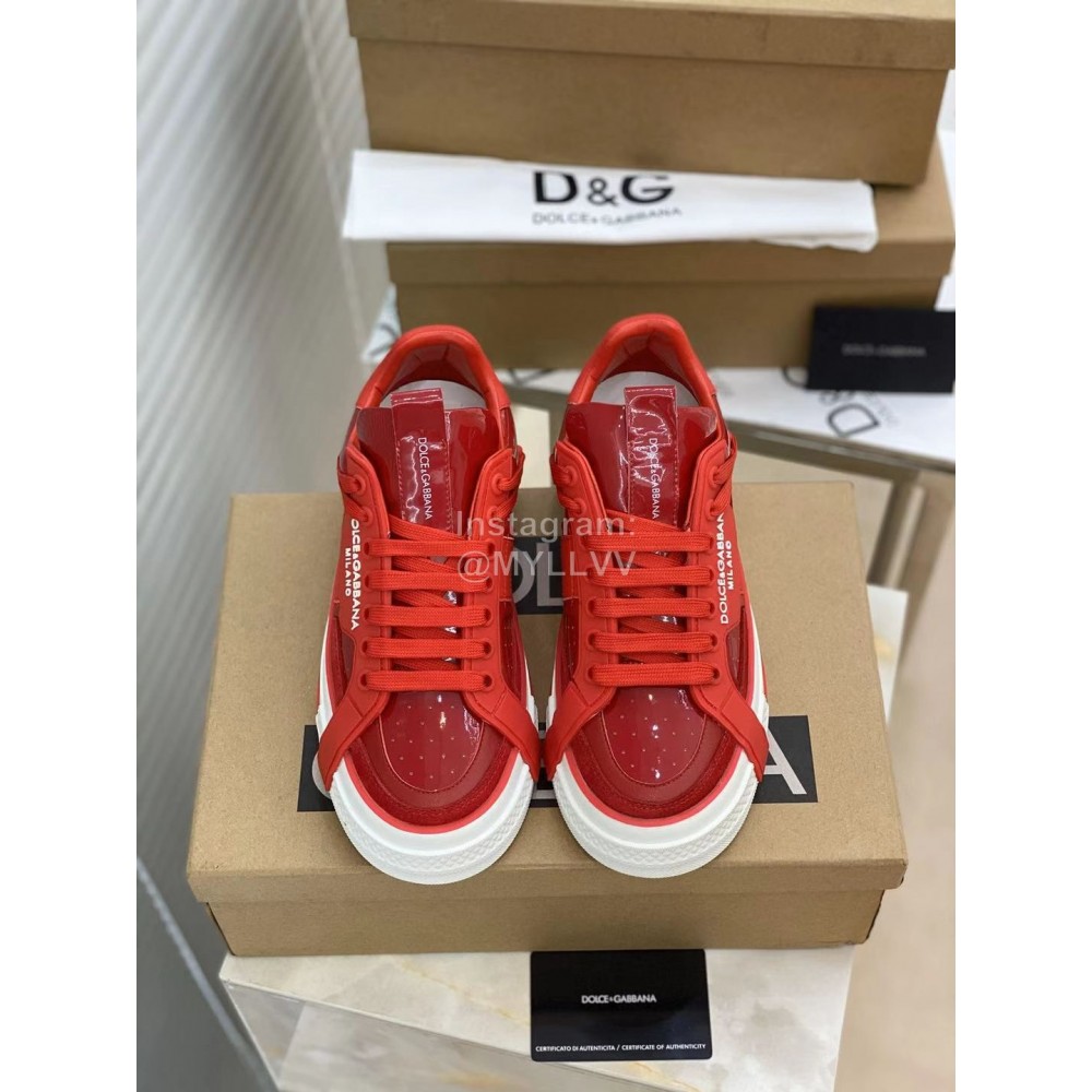 Dolce Gabbana New Casual Sneakers For Women Red