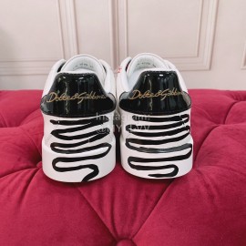 Dolce Gabbana Silk Cowhide Casual Sneakers For Women 