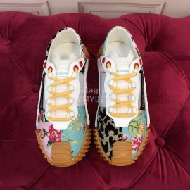 Dolce Gabbana Fashion Lace Up Casual Shoes For Women Green