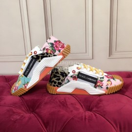 Dolce Gabbana Fashion Lace Up Casual Shoes For Women Green