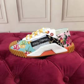 Dolce Gabbana Fashion Lace Up Casual Shoes For Women Green