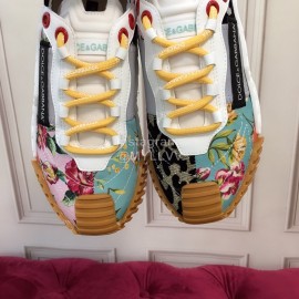 Dolce Gabbana Fashion Lace Up Casual Shoes For Women Green