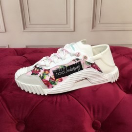 Dolce Gabbana Fashion Lace Up Casual Shoes For Women Pink