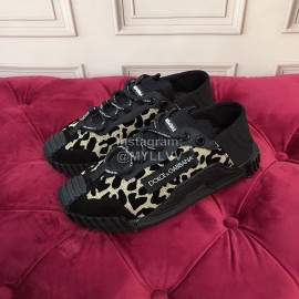 Dolce Gabbana Fashion Lace Up Casual Shoes For Women Black