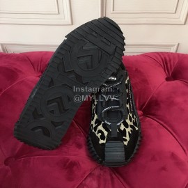 Dolce Gabbana Fashion Lace Up Casual Shoes For Women Black