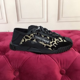 Dolce Gabbana Fashion Lace Up Casual Shoes For Women Black