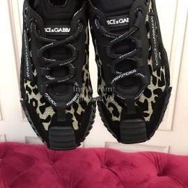 Dolce Gabbana Fashion Lace Up Casual Shoes For Women Black