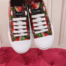 Dolce Gabbana New Cowhide Canvas Shoes For Women 