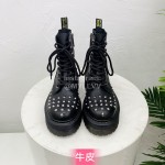 Drmartens Cool Calf Rivet Martins Boots For Women