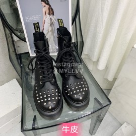 Drmartens Cool Calf Rivet Martins Boots For Women