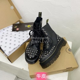 Drmartens Cool Calf Rivet Martins Boots For Women