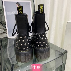 Drmartens Cool Calf Rivet Martins Boots For Women