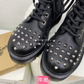 Drmartens Cool Calf Rivet Martins Boots For Women