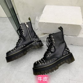 Drmartens Cool Calf Rivet Martins Boots For Women