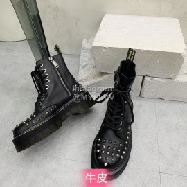 Drmartens Cool Calf Rivet Martins Boots For Women