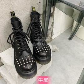 Drmartens Cool Calf Rivet Martins Boots For Women