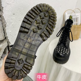 Drmartens Cool Calf Rivet Martins Boots For Women