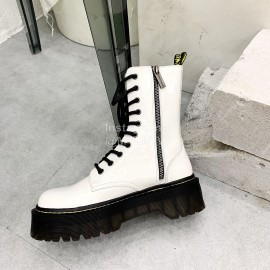 Drmartens Cool Calf Martins Boots For Women White