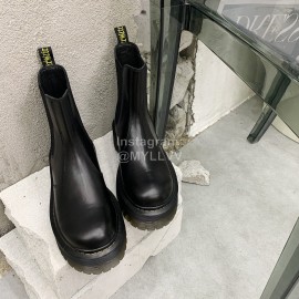 Drmartens Cool Calf Thick Soles Short Boots For Women Black