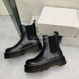Drmartens Cool Calf Thick Soles Short Boots For Women Black