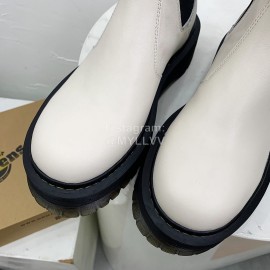 Drmartens Cool Calf Thick Soles Short Boots For Women White