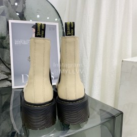 Drmartens Cool Calf Thick Soles Short Boots For Women Beige