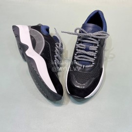 Dsquared2 Cowhide Mesh Sneakers For Men Gray