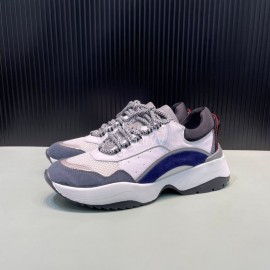 Dsquared2 Cowhide Mesh Sneakers For Men White