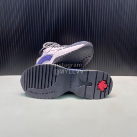 Dsquared2 Cowhide Mesh Sneakers For Men White