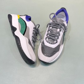 Dsquared2 Cowhide Mesh Sneakers For Men Green