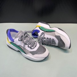 Dsquared2 Cowhide Mesh Sneakers For Men Green