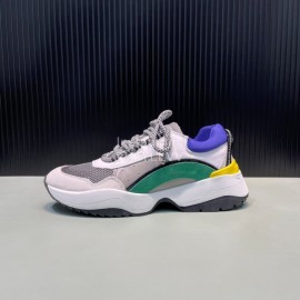 Dsquared2 Cowhide Mesh Sneakers For Men Green