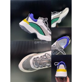 Dsquared2 Cowhide Mesh Sneakers For Men Green