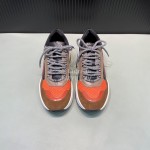 Dsquared2 Cowhide Mesh Sneakers For Men Brown