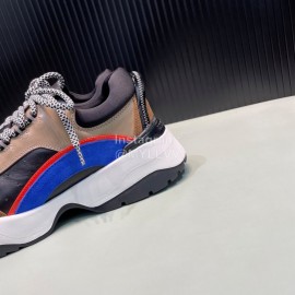 Dsquared2 Cowhide Mesh Sneakers For Men Brown