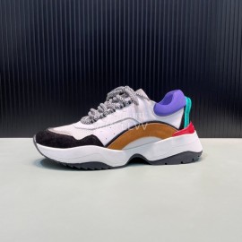 Dsquared2 Cowhide Mesh Sneakers For Men