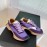 Dymonlatry Leather Nylon Thick Soled Sports Shoes For Women Purple