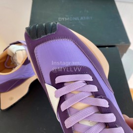Dymonlatry Leather Nylon Thick Soled Sports Shoes For Women Purple