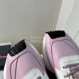 Dymonlatry Cowhide Nylon Thick Soled Sports Shoes For Women Purple