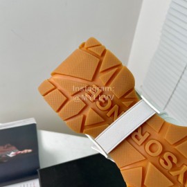 Dymonlatry Cowhide Nylon Thick Soled Sports Shoes For Women White