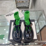 Dymonlatry Fashion Thick Bottom Cowhide Shoes For Women Black