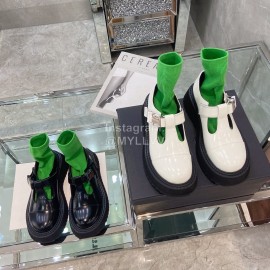 Dymonlatry Fashion Thick Bottom Cowhide Shoes For Women Black