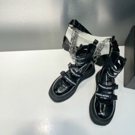 Dymonlatry Summer Leather Cool Boots For Women Black